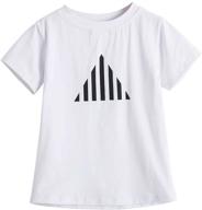 🦄 cute unicorn t-shirt: ttyaovo girls' cotton clothing with vibrant prints logo