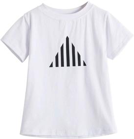 img 2 attached to 🦄 Cute Unicorn T-Shirt: TTYAOVO Girls' Cotton Clothing with Vibrant Prints