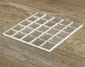 img 2 attached to 🔷 CleverDelights 1-inch Square Glass Tiles - 20 Pack for Enhanced SEO