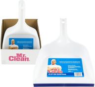 mr. clean dust pan with convenient clip-on feature logo