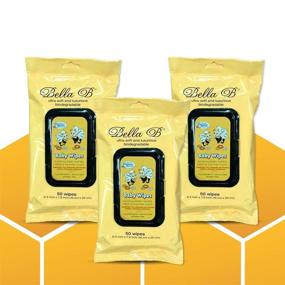 img 4 attached to 👶 BELLA B Baby Diaper Wipes Bundle 3-Piece: Natural, Organic, Soothing, Alcohol-Free Baby Cleaning Wipes