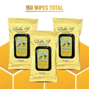 img 3 attached to 👶 BELLA B Baby Diaper Wipes Bundle 3-Piece: Natural, Organic, Soothing, Alcohol-Free Baby Cleaning Wipes