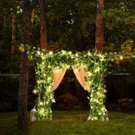 2m 30-led artificial plants string light: creeper 🌿 green leaf ivy vine for home wedding decor lamp diy logo