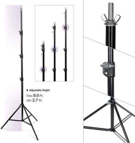 img 3 attached to 📷 LimoStudio 10 ft. (Width) 9.6 ft. (Height) Backdrop Support System Kit with Spring Clamps and Carry Bag Case, Photo Video Studio, AGG1114