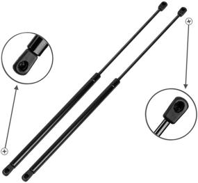 img 4 attached to 🔧 Maxpow 2Pcs Rear Window Glass Lift Supports Struts Back Glass Back Window Compatible With Wrangler 97-06 SG214012 4249: Boost Wrangler's Window Performance!