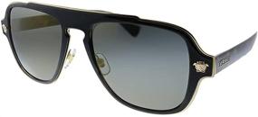 img 3 attached to 🕶️ Versace Tortoise Metal Sunglasses for Men