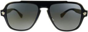 img 2 attached to 🕶️ Versace Tortoise Metal Sunglasses for Men