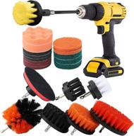 🧽 22-piece drill brush attachments set with scrub pads & sponge - power scrubber brush for cleaning grout, tiles, sinks, bathtub, bathroom, kitchen, plus extend long attachment and car polishing pad kit logo