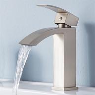 💧 rectangular brushed waterfall bathroom faucet by friho logo