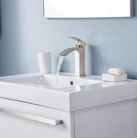 img 3 attached to 💧 Rectangular Brushed Waterfall Bathroom Faucet by Friho