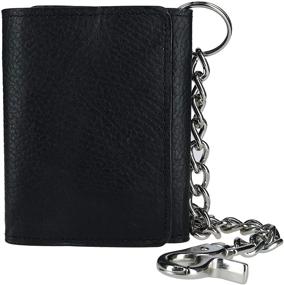 img 1 attached to Discover the Stylish Charm of the CTM Pebble Leather Trifold Wallet