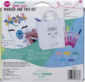 img 3 attached to Multi-colored Tulip Llama Love Marker & Tote Kit