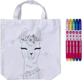 img 2 attached to Multi-colored Tulip Llama Love Marker & Tote Kit
