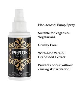 img 3 attached to 🌿 PitRok W1040 Natural Deodorant Spray 100ml: Stay Fresh with PitROK Crystal"