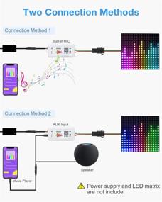 img 2 attached to 🎵 Advanced Aclorol DC 5-24V WS2812B Music sync Bluetooth Controller for RGBW LED Strip Light with APP Control