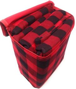 img 2 attached to 🛏️ Cozy and Stylish: Mainstays Flannel Sheet Set in Twin Size, Red Plaid