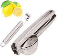 obaly lemon squeezer 304 stainless steel - extended and thickened citrus juicer 🍋 - food grade, perfect for orange, lemon, lime, etc. - hand juicer with zester tool logo