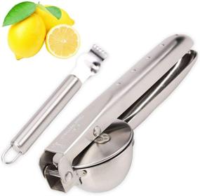 img 4 attached to OBALY Lemon Squeezer 304 Stainless Steel - Extended and Thickened Citrus Juicer 🍋 - Food Grade, Perfect for Orange, Lemon, Lime, etc. - Hand Juicer with Zester Tool