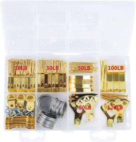 img 3 attached to LOCONHA Complete Picture Hanging Kit: Hooks, Nails, Sawtooth Hangers, Frames, and Wire - 246pcs