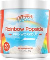 flavr nutrition rainbow popsicle pre-workout powder: sugar-free energy supplement with caffeine 🌈 and l-theanine - boost and sustain energy for women & men, 30 servings logo