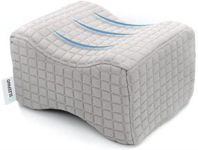 img 4 attached to 🔥 Soothing Support: Sleepavo Memory Foam Knee Pillow for Side Sleepers - Relief for Knee & Back Pain, Joint, Leg, Sciatica - Ideal for Pregnancy