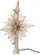 🌟 kurt adler capiz classical multi-pointed bethlehem star treetop - 10-light, 10-inch logo