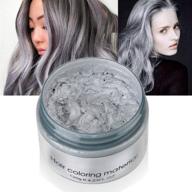 🌈 silvercell hair dye wax: unisex one-time hair color wax for party & cosplay - gray logo