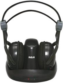 img 4 attached to Беспроводные наушники полноразмерные - Audiovox RCA Black 900MHz