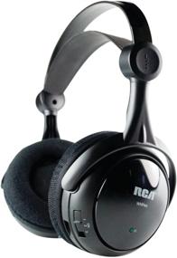 img 3 attached to Беспроводные наушники полноразмерные - Audiovox RCA Black 900MHz