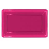 🎉 vibrant and versatile: party essentials n121829 heavy duty brights plastic rectangular tray logo