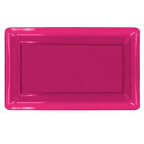 img 1 attached to 🎉 Vibrant and Versatile: Party Essentials N121829 Heavy Duty Brights Plastic Rectangular Tray
