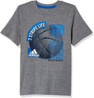 👕 adidas sleeve cotton graphic t-shirt - boys' clothing for active lifestyle logo