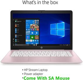 img 1 attached to 💻 Renewed HP Stream 14-inch HD Laptop (1366x768), Intel Celeron N4000, Dual-Core, 4GB RAM, 64GB eMMC, HDMI, WiFi, Webcam, Bluetooth, Windows 10 S, Rose Pink