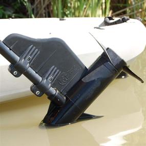 img 1 attached to 🚣 Bullnose Rudder Clamp-On Boat Rudder for 24-55 Thrust Trolling Motors: Ideal for Inflatable Pontoon, Pelican Bass Raider 10E, Fishing Kayak, Canoe, Jon Boat, Small Aluminum Boat, and More!