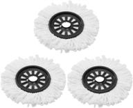 🧹 eyliden 3 pack mop-pd-06 microfiber spin mop replacement heads - round shape for 360° spin magic mop floor cleaning (refills included) logo