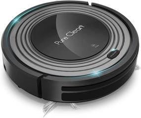 img 4 attached to Advanced Programmable Robot Vacuum Cleaner - Robotic Home Cleaning Solution for Fresh Carpet and Hardwood Floor with Automatic Activation and Charging Dock - Pet Hair & Allergen Friendly - PureClean PUCRC96B.8