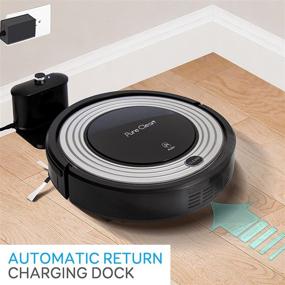 img 2 attached to Advanced Programmable Robot Vacuum Cleaner - Robotic Home Cleaning Solution for Fresh Carpet and Hardwood Floor with Automatic Activation and Charging Dock - Pet Hair & Allergen Friendly - PureClean PUCRC96B.8