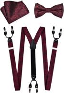 👔 gusleson adjustable paisley pre-tied suspender logo