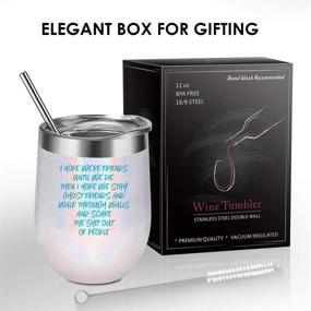 img 2 attached to 🍷 Best Friend, BFF Gifts - Friendship Gifts for Women - Christmas and Birthday Gifts for Female Friends - Friend Gifts - Funny and Humorous Wine Gifts for Bestie, Soul Sister - GSPY Wine Tumbler+