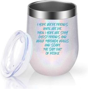 img 1 attached to 🍷 Best Friend, BFF Gifts - Friendship Gifts for Women - Christmas and Birthday Gifts for Female Friends - Friend Gifts - Funny and Humorous Wine Gifts for Bestie, Soul Sister - GSPY Wine Tumbler+