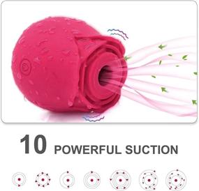 img 1 attached to 🌹 Enhance Your Pleasure with Portable Rose Flower Toys featuring 10 Gears for Women