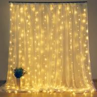 🎄 dooit 9.8ft6.5ft300led curtain string lights: ultimate decoration for christmas party, wedding ceremony, home garden, bedroom - indoor/outdoor use - warm white illumination - 8 modes, 29v ul plug-in логотип