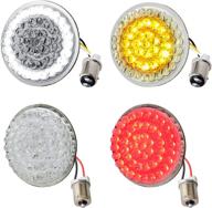 🏍️ nthreeauto 2inch 1157 harley turn signals - front led & rear signal lights for sportster, dyna, iron 883, road king, softail, electra glide, touring logo