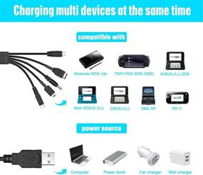 img 2 attached to 🔌 Multi-Device USB Charger Cable for Nintendo NDS Lite/Wii U/New 3DS(XL/LL),3DS(XL/LL),2DS,DSi(XL/LL),NDS/GBA SP(Gameboy Advance sp),PSP 1000 2000 3000