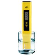 🌡️ highly accurate digital ph tester pen for water hydroponics – pocket size, 0.01 resolution, 0-14 ph measurement range – ideal for household, drinking, pool, and aquarium (yellow) logo