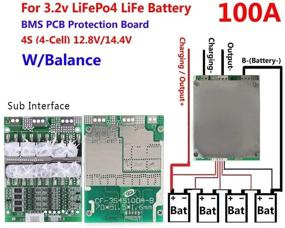 img 2 attached to 4S 100A 12V LiFePO4 Lithium Battery Protection Board LFP w/ Charging Controller and Balancing Function