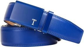 img 3 attached to Tonywell Leather Ratchet Automatic Buckle Men's Accessories in Belts