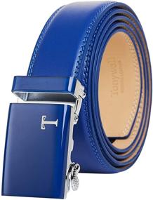 img 4 attached to Tonywell Leather Ratchet Automatic Buckle Men's Accessories in Belts