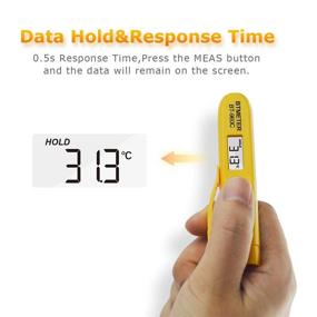 img 2 attached to 🌡️ BTMETER BT-960C Mini Digital Infrared Thermometer - Pocket-Sized Temperature Pen for Cooking, Grill, BBQ, Candy, Wine & More (Not for Human Temp) - Instant Read up to 527℉ - Auto Off Feature