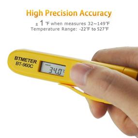 img 3 attached to 🌡️ BTMETER BT-960C Mini Digital Infrared Thermometer - Pocket-Sized Temperature Pen for Cooking, Grill, BBQ, Candy, Wine & More (Not for Human Temp) - Instant Read up to 527℉ - Auto Off Feature